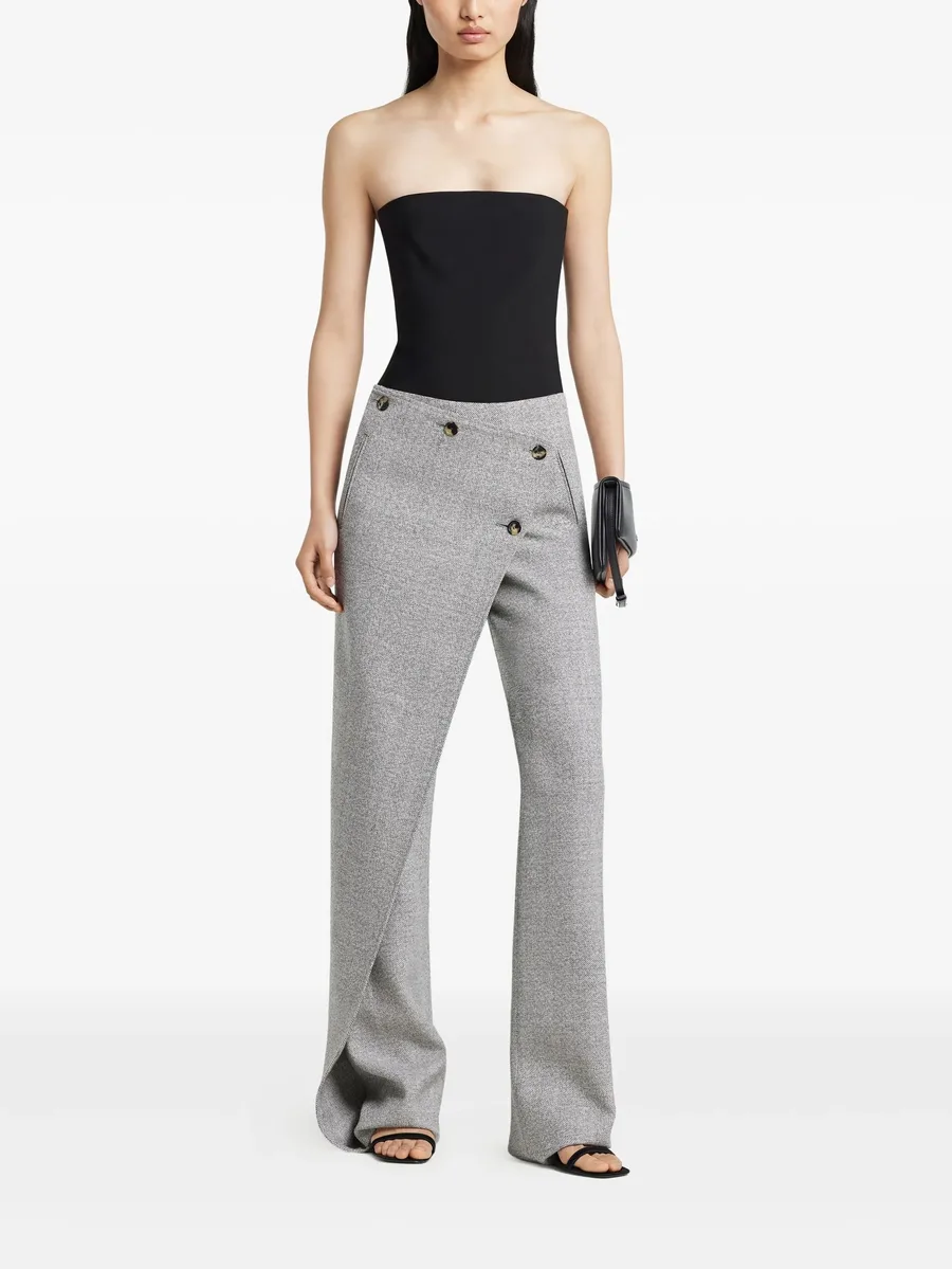 strapless button-fastening bodysuit 4
