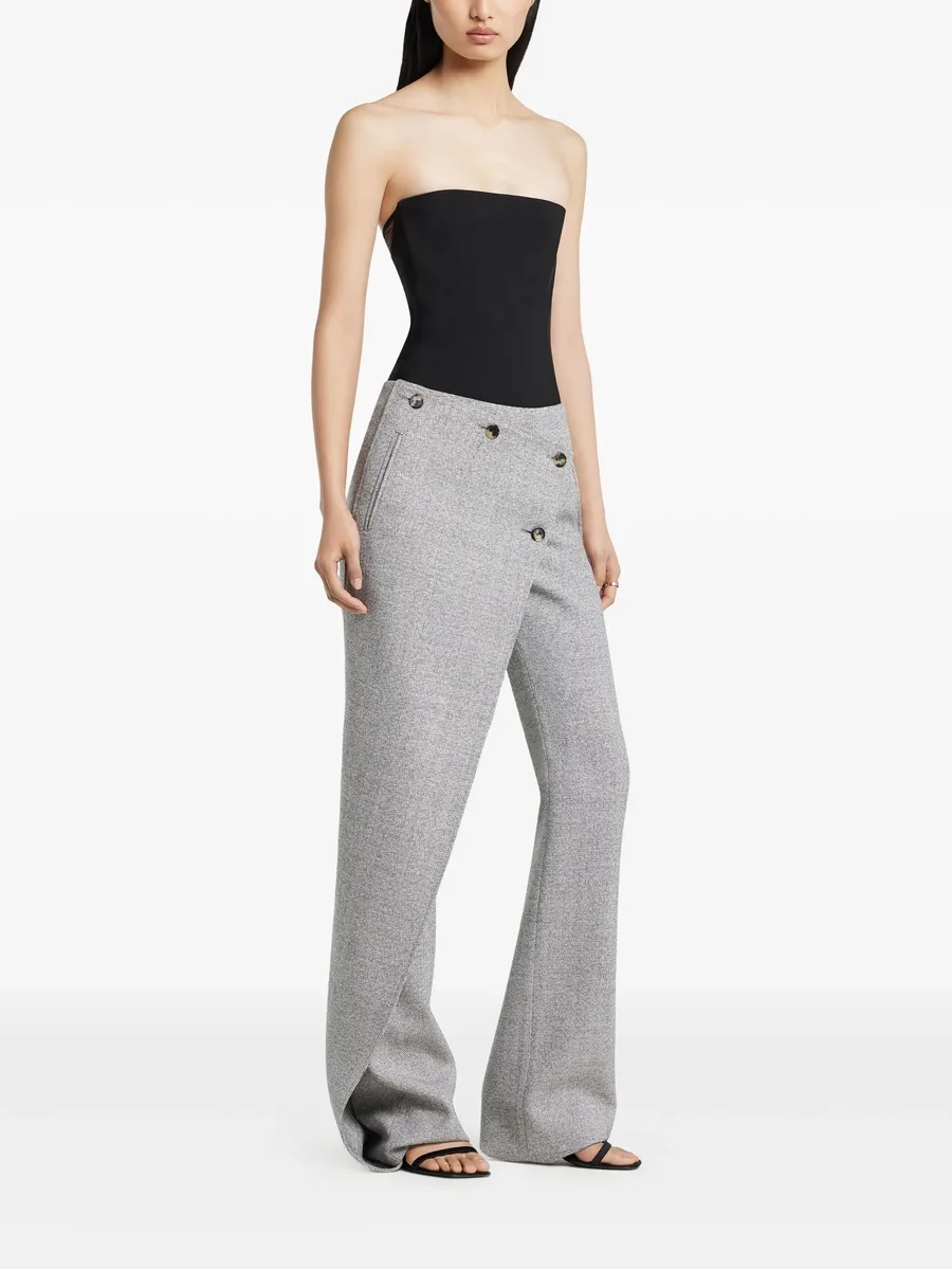 strapless button-fastening bodysuit 6