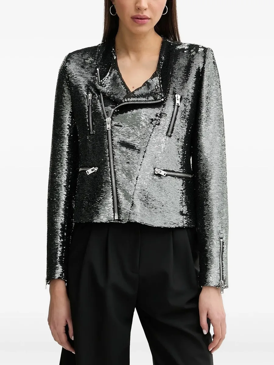 байкерская куртка Luzia с пайетками 2