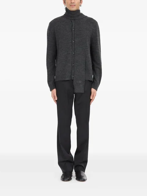 virgin wool-blend cardigan