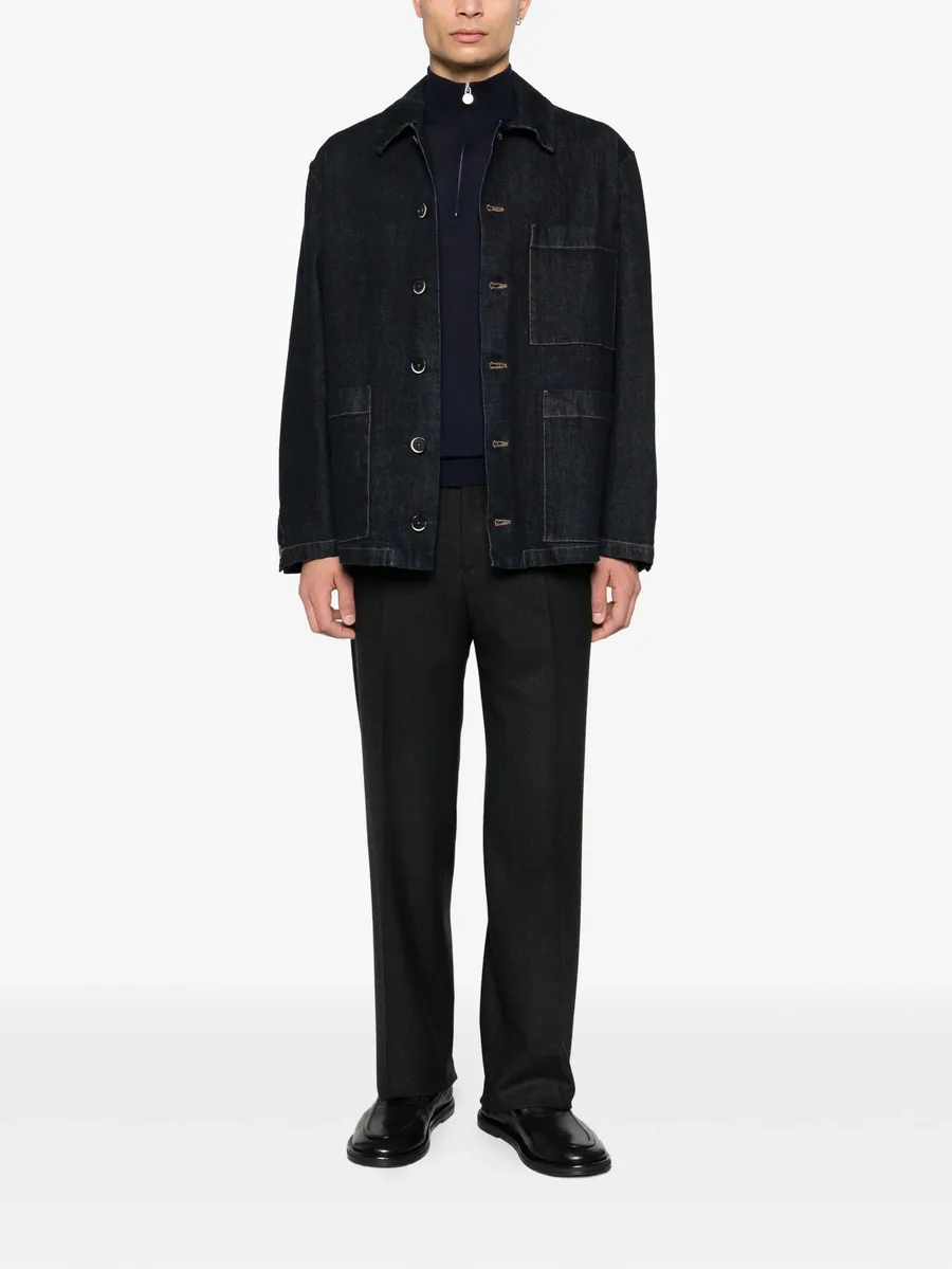 zip-up mock-neck sweater 4