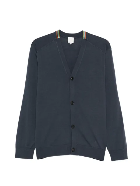 Signature Stripe striped V-neck cardigan