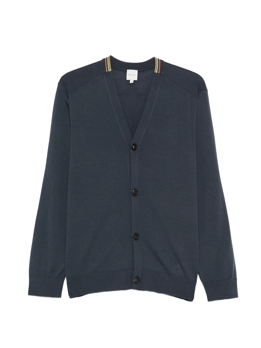 Signature Stripe striped V-neck cardigan 2