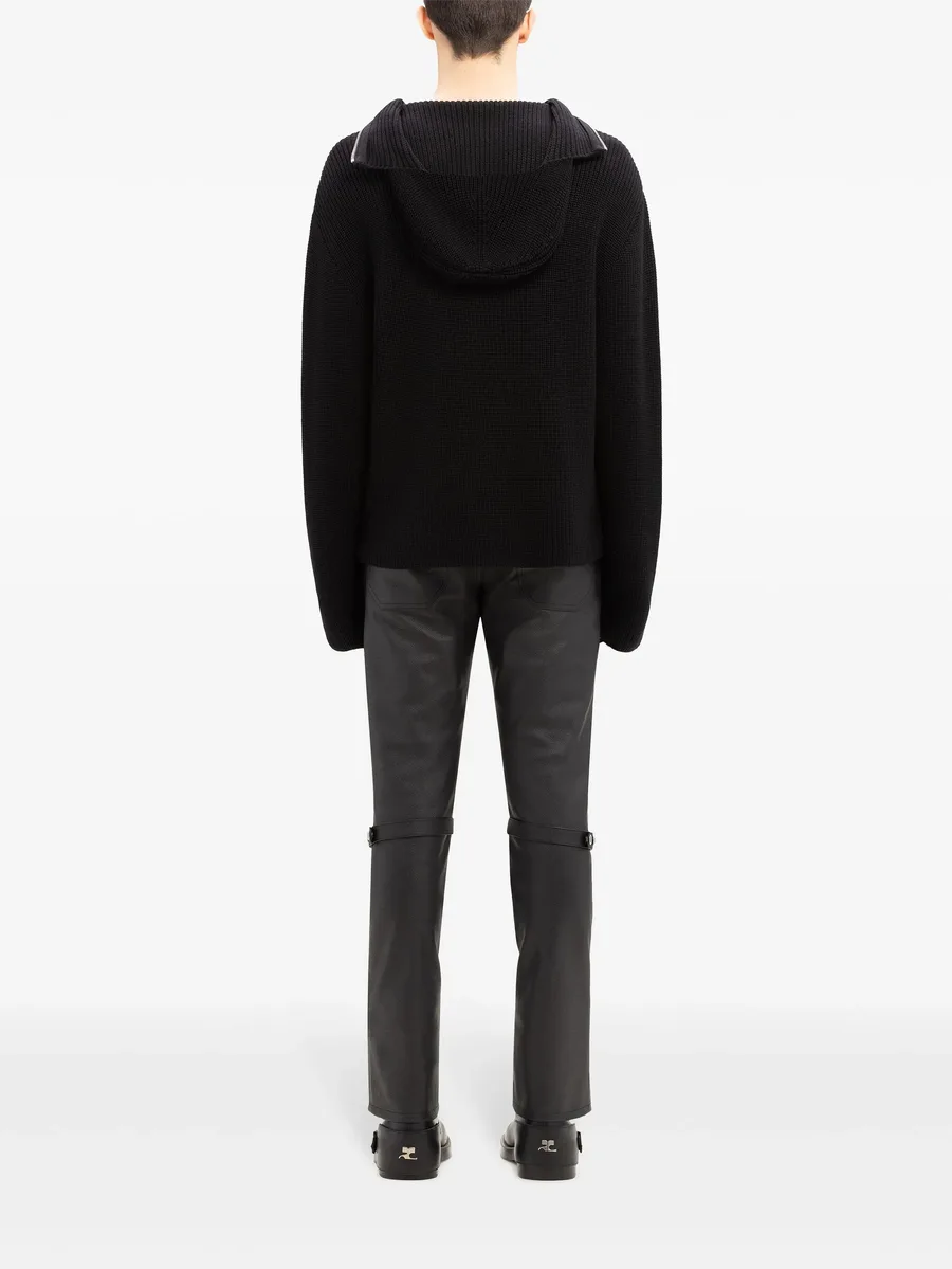 ribbed wool hooded sweater 10