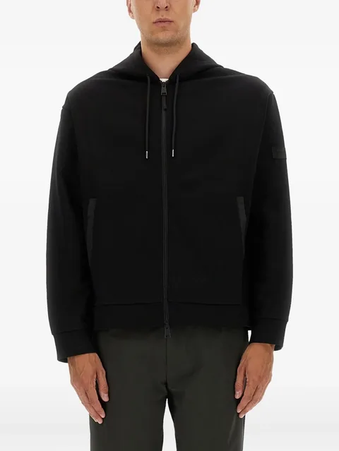 zip-up cotton hoodie