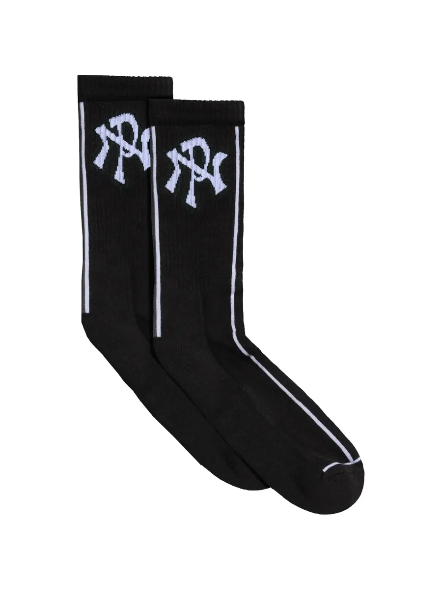 NYP logo-jacquard socks 4