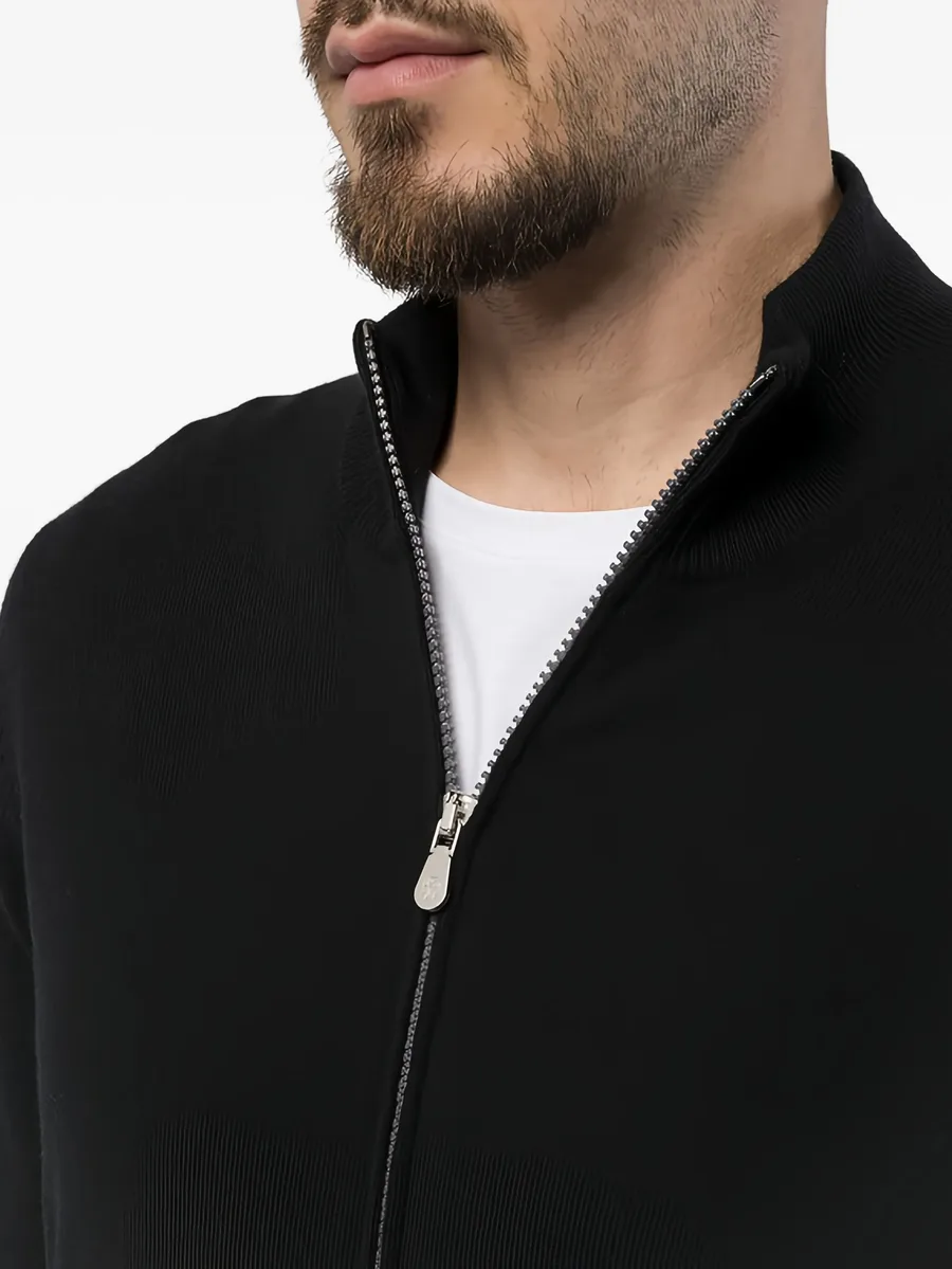 zip-neck cashmere cardigan 8