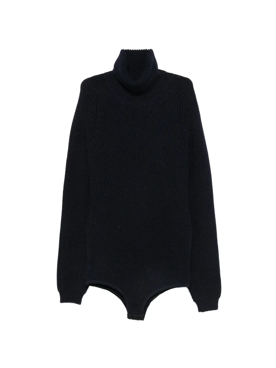 ribbed-knit roll-neck bodysuit 2