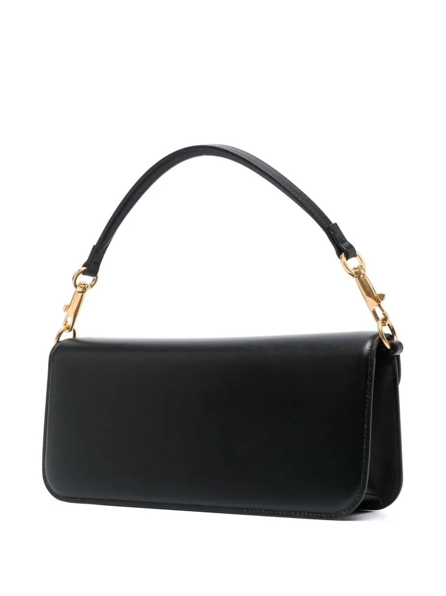 logo-plaque leather shoulder bag 3