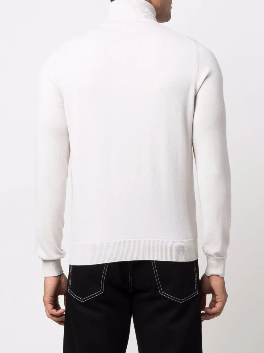 roll neck cashmere jumper 8