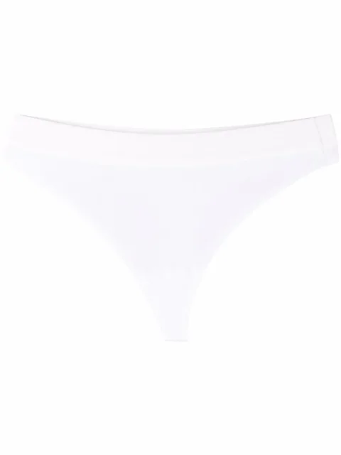 Beaty ribbed thong