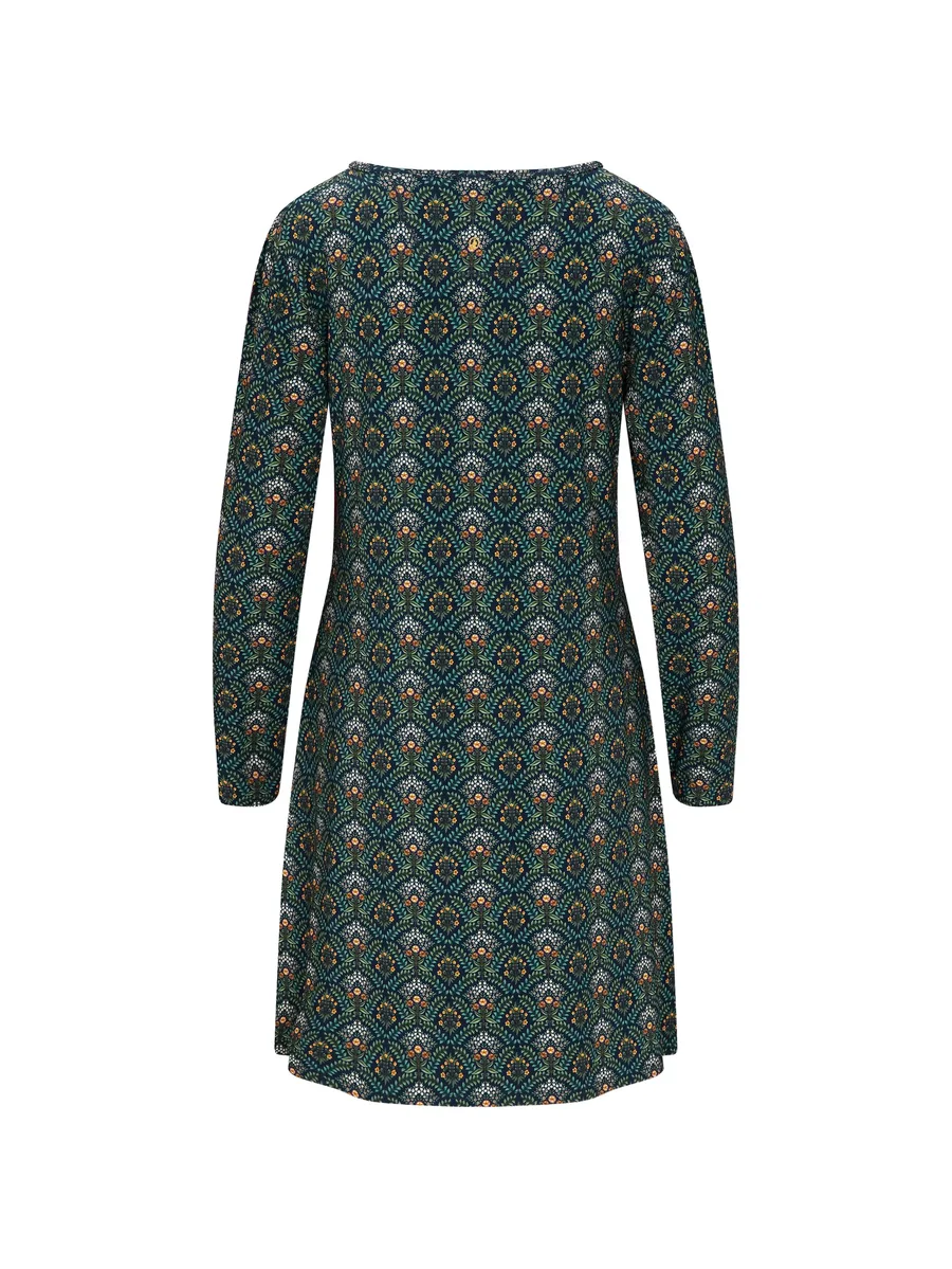 long-sleeve patterned nightdress 4
