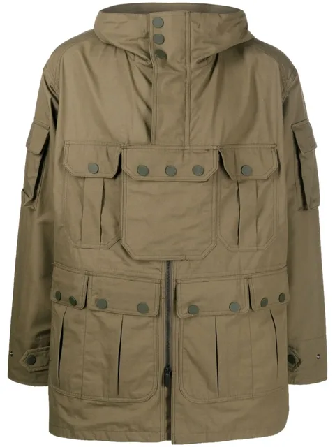 multi-pocket military jacket