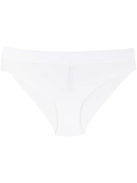 fine-ribbed cotton briefs