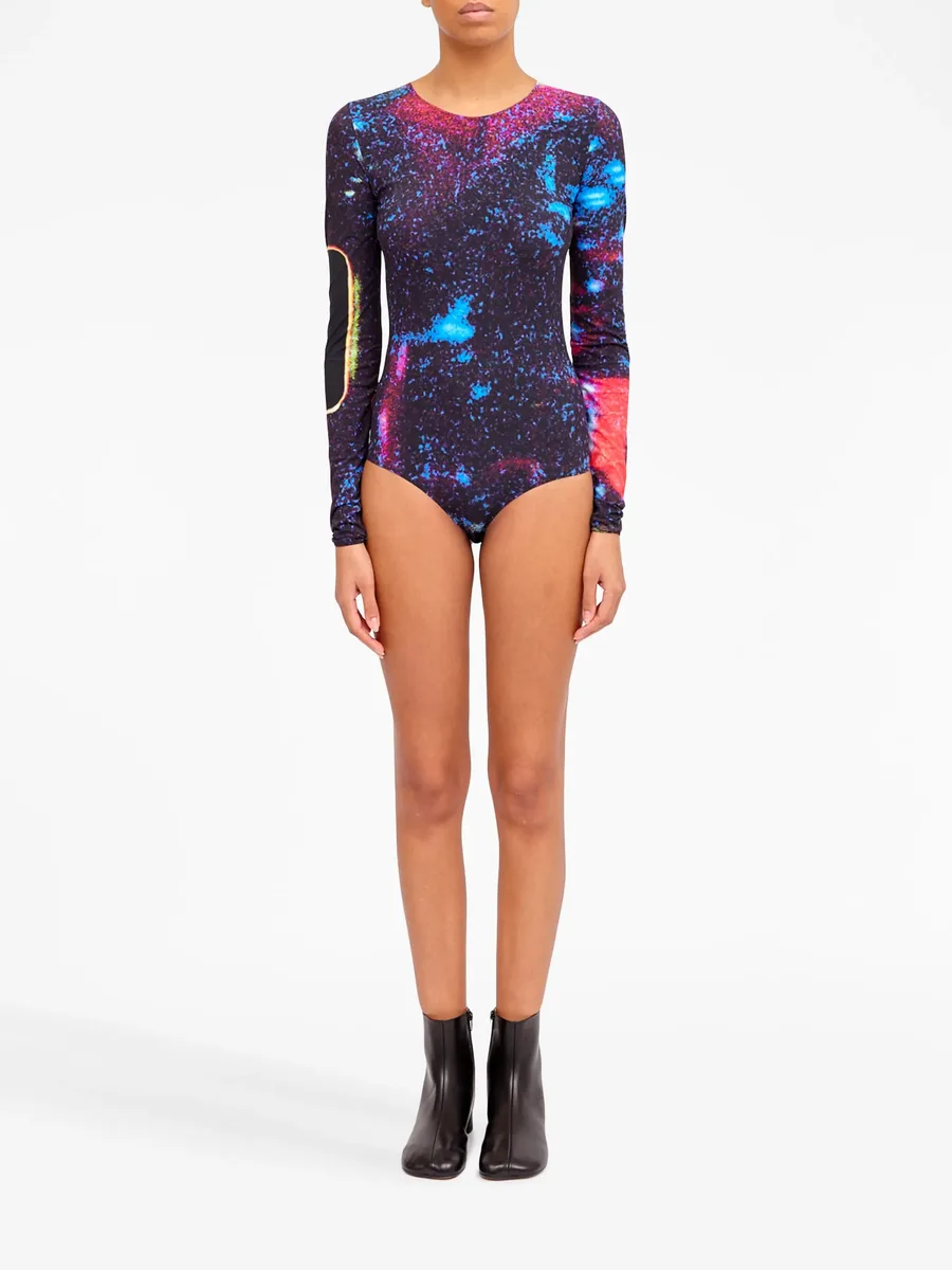 graphic-print long-sleeve bodysuit 3