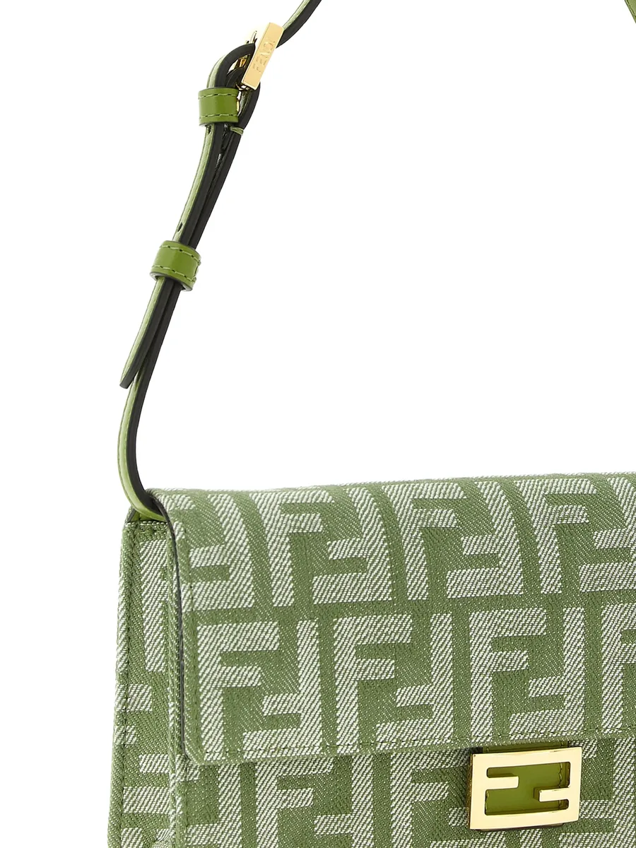 жаккардовая сумка на плечо с узором FF 4