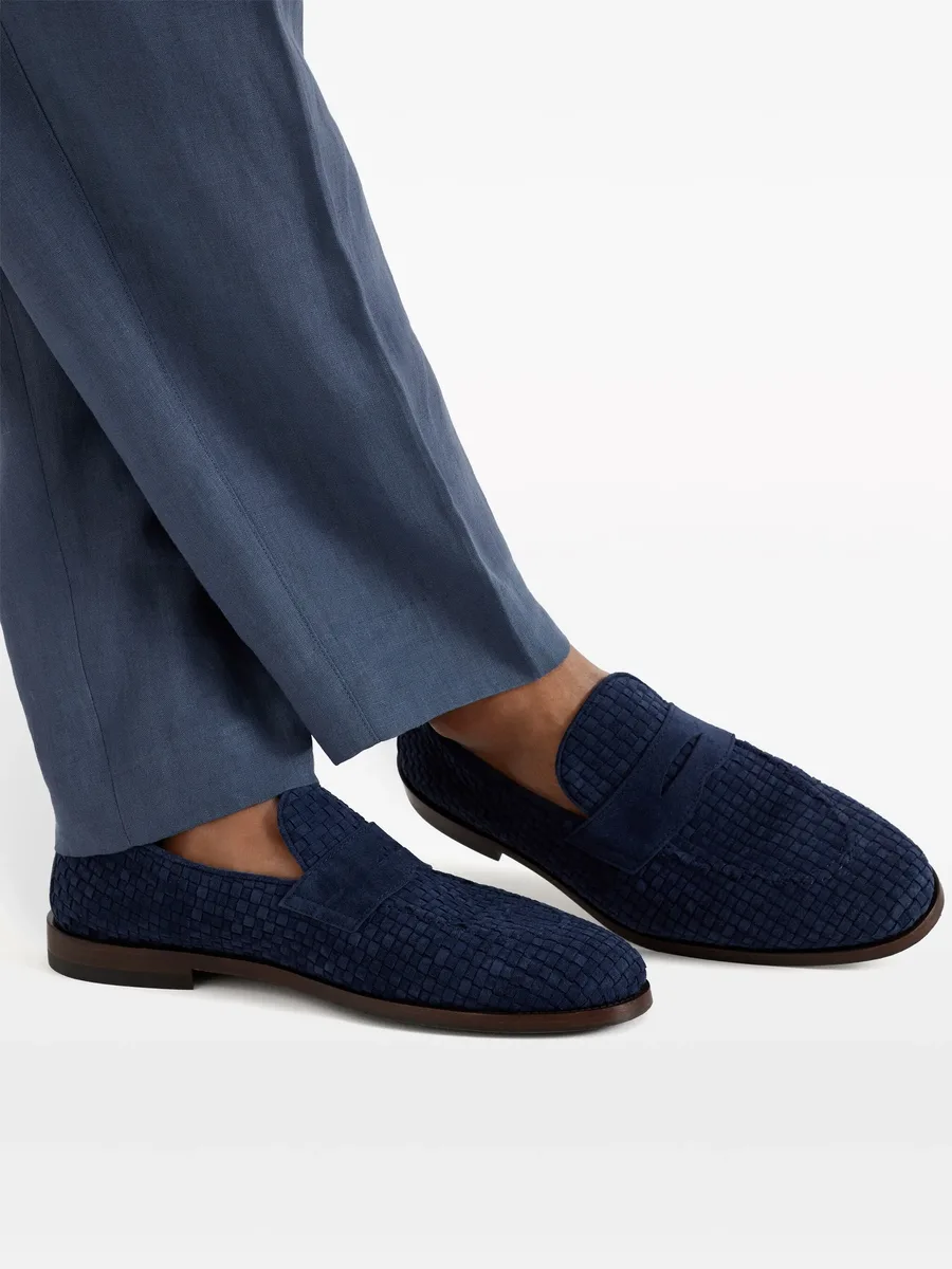 woven suede loafers 10