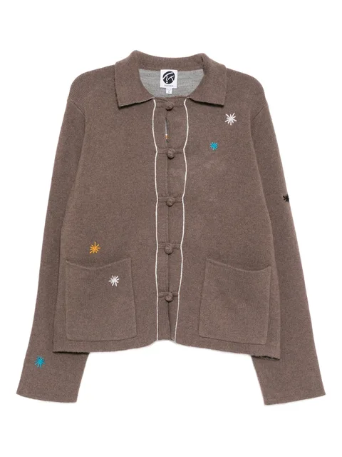 horse-embroidered cardigan