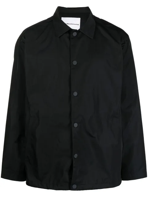 buttoned classic-collar jacket