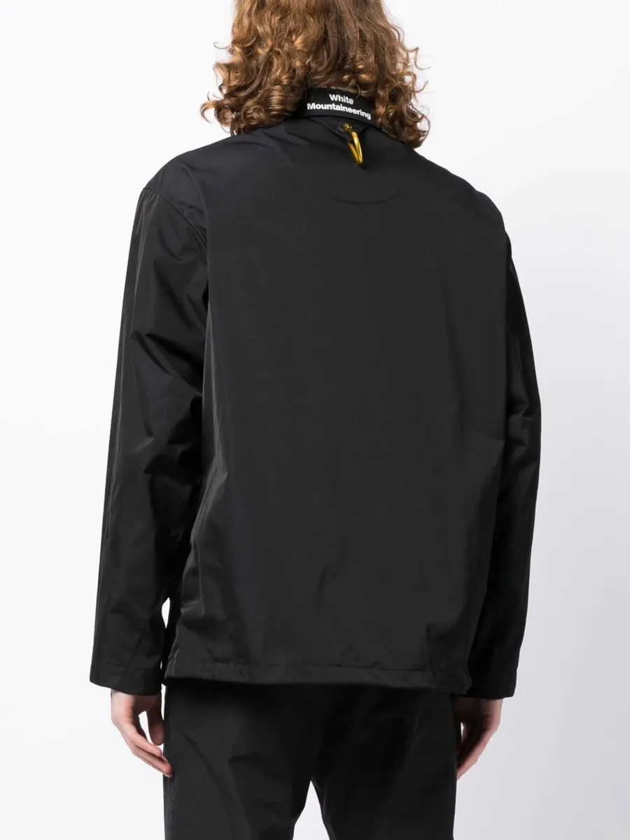 buttoned classic-collar jacket 8