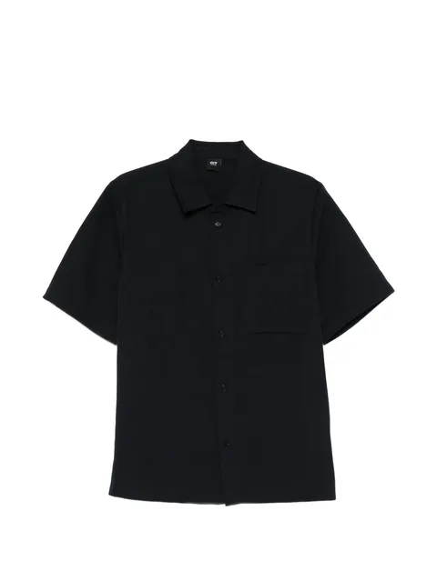 short-sleeve patch-pocket shirt