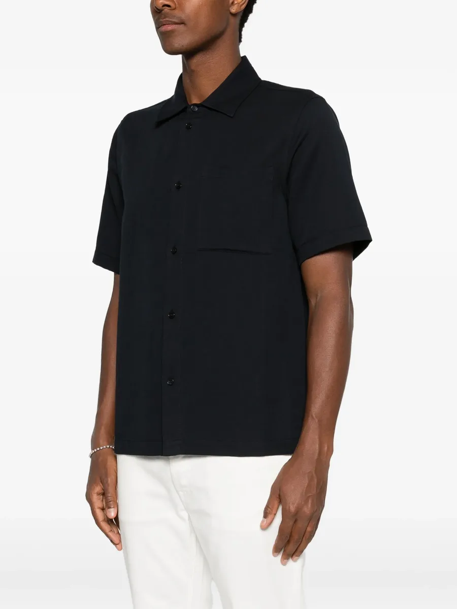 short-sleeve patch-pocket shirt 5