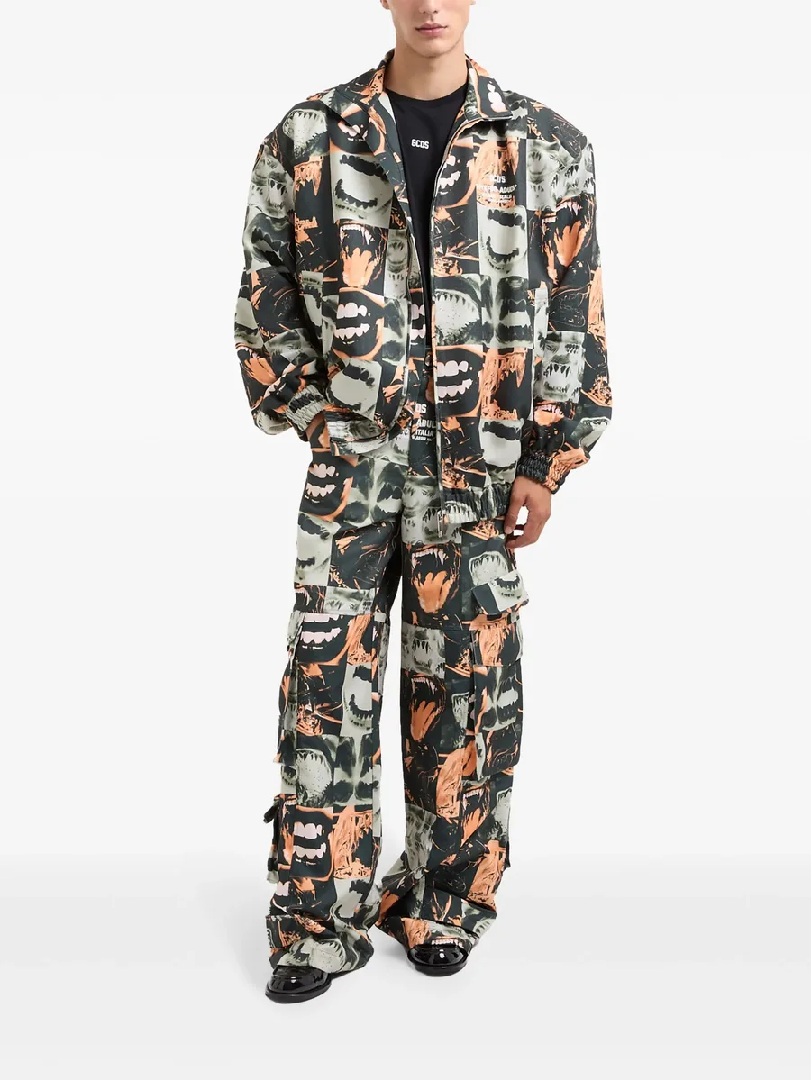 Lips print oversized jacket 4