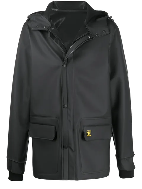 loose-fit logo hooded jacket
