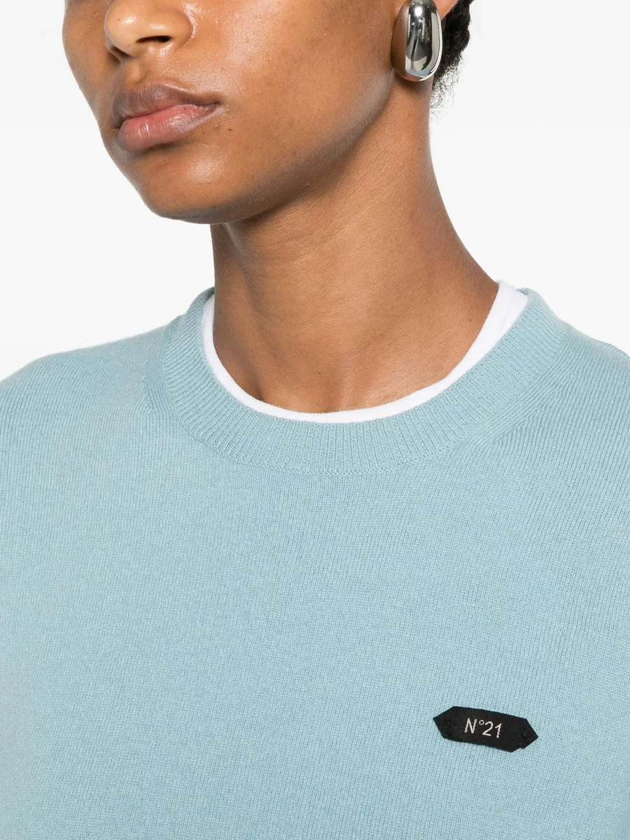 logo-patch sweater 9