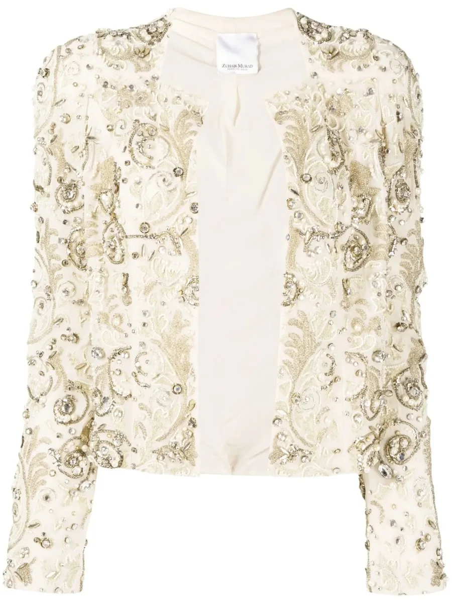baroque-embellished cardigan 2