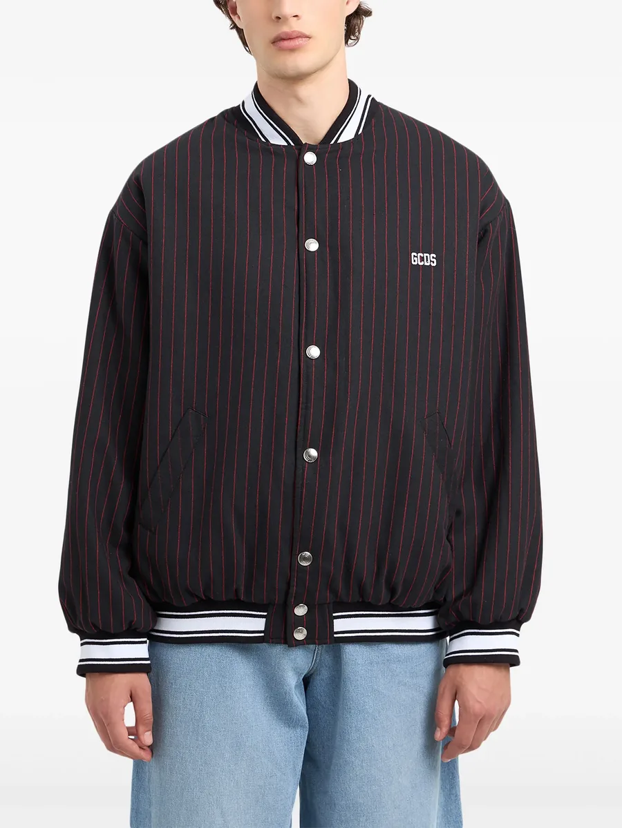 Pinstripe Clown bomber jacket 7