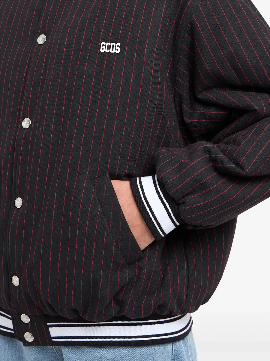 Pinstripe Clown bomber jacket 10