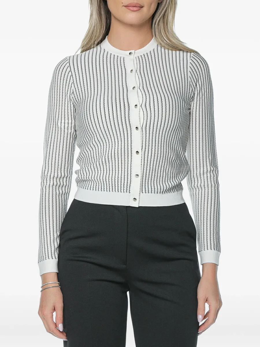 Nera vertical-stripe cardigan 2