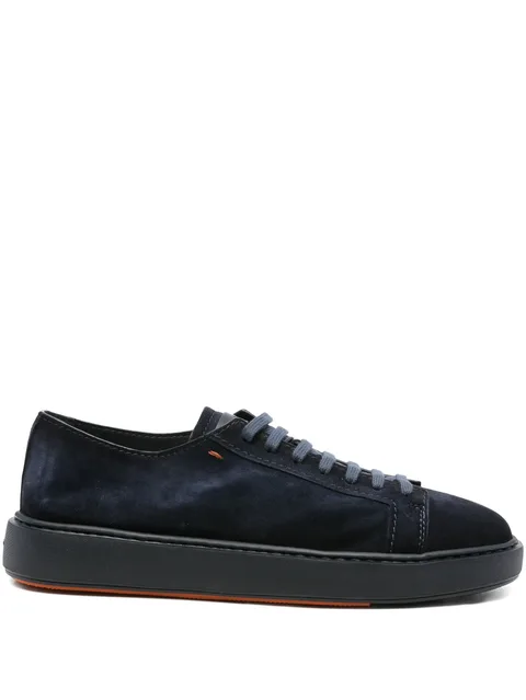suede lace-up sneakers
