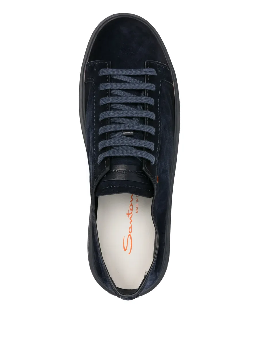 suede lace-up sneakers 8