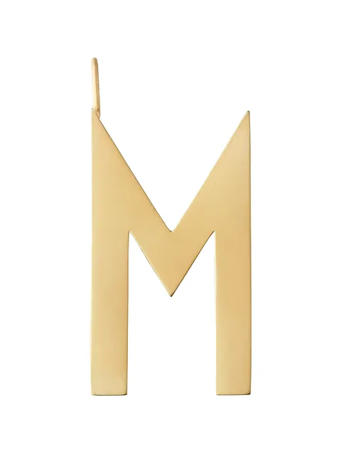 колье с подвеской M
