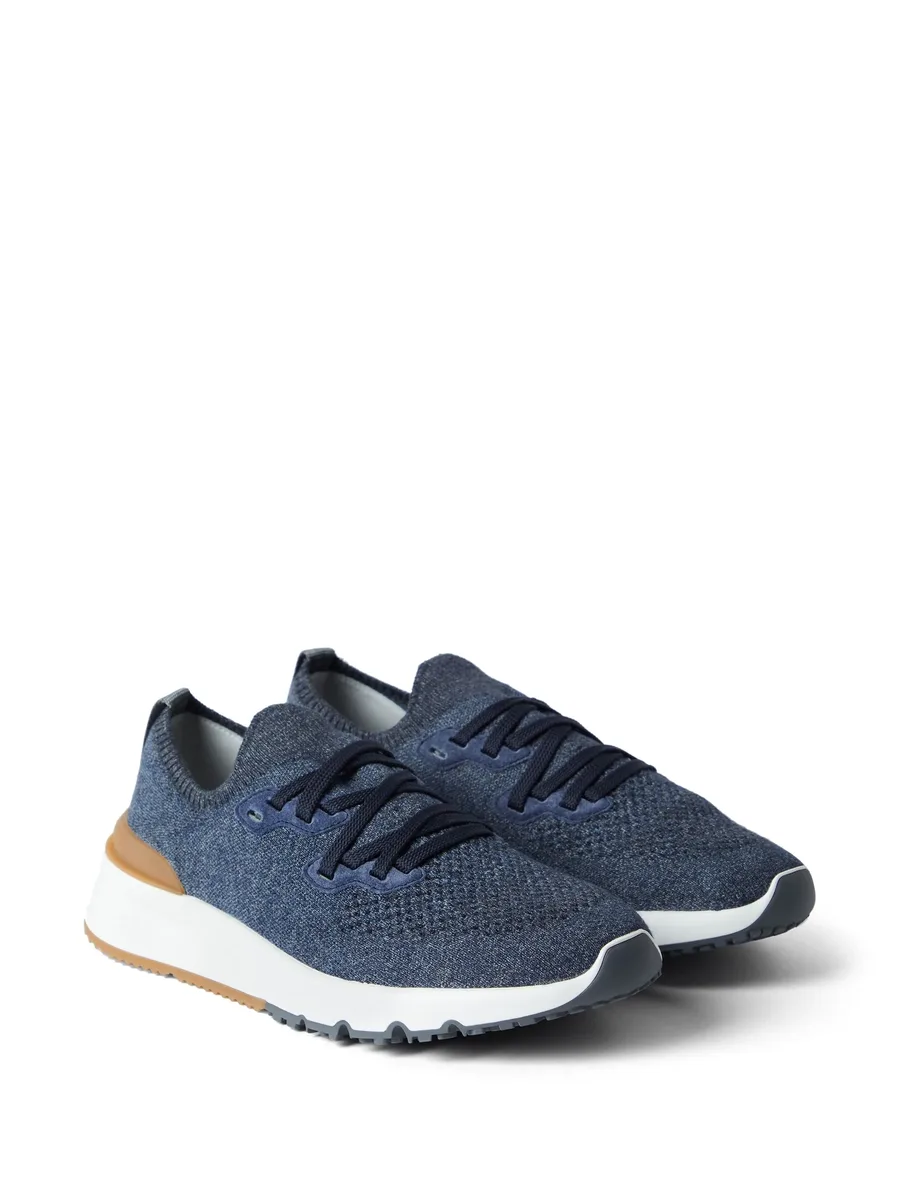 knitted lace-up sneakers 3