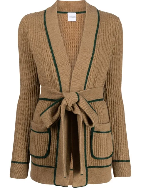 Clover ribbed-knit cardigan