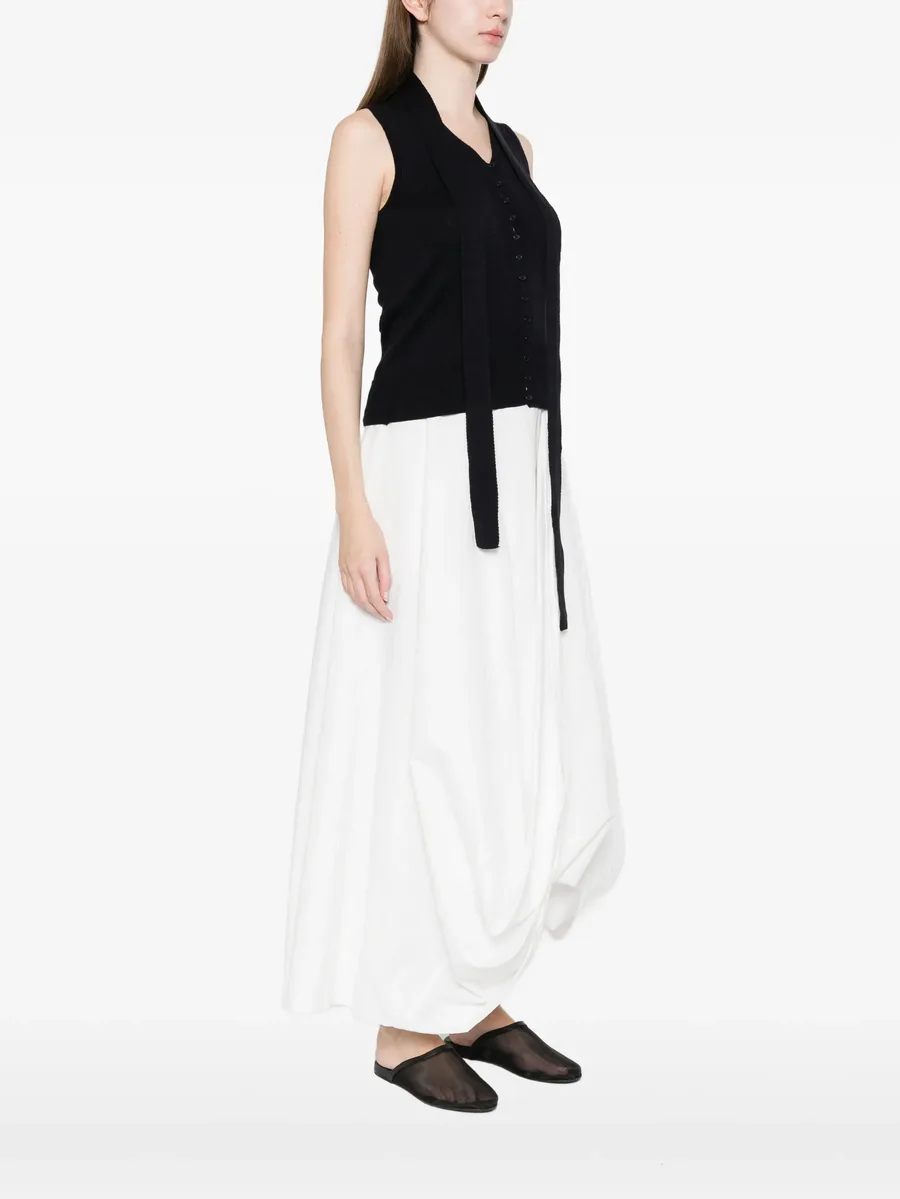 V-neck tie knit vest 5