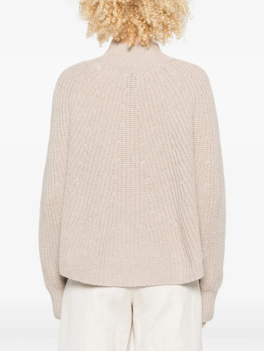 high-neck ribbed-knit sweater 7