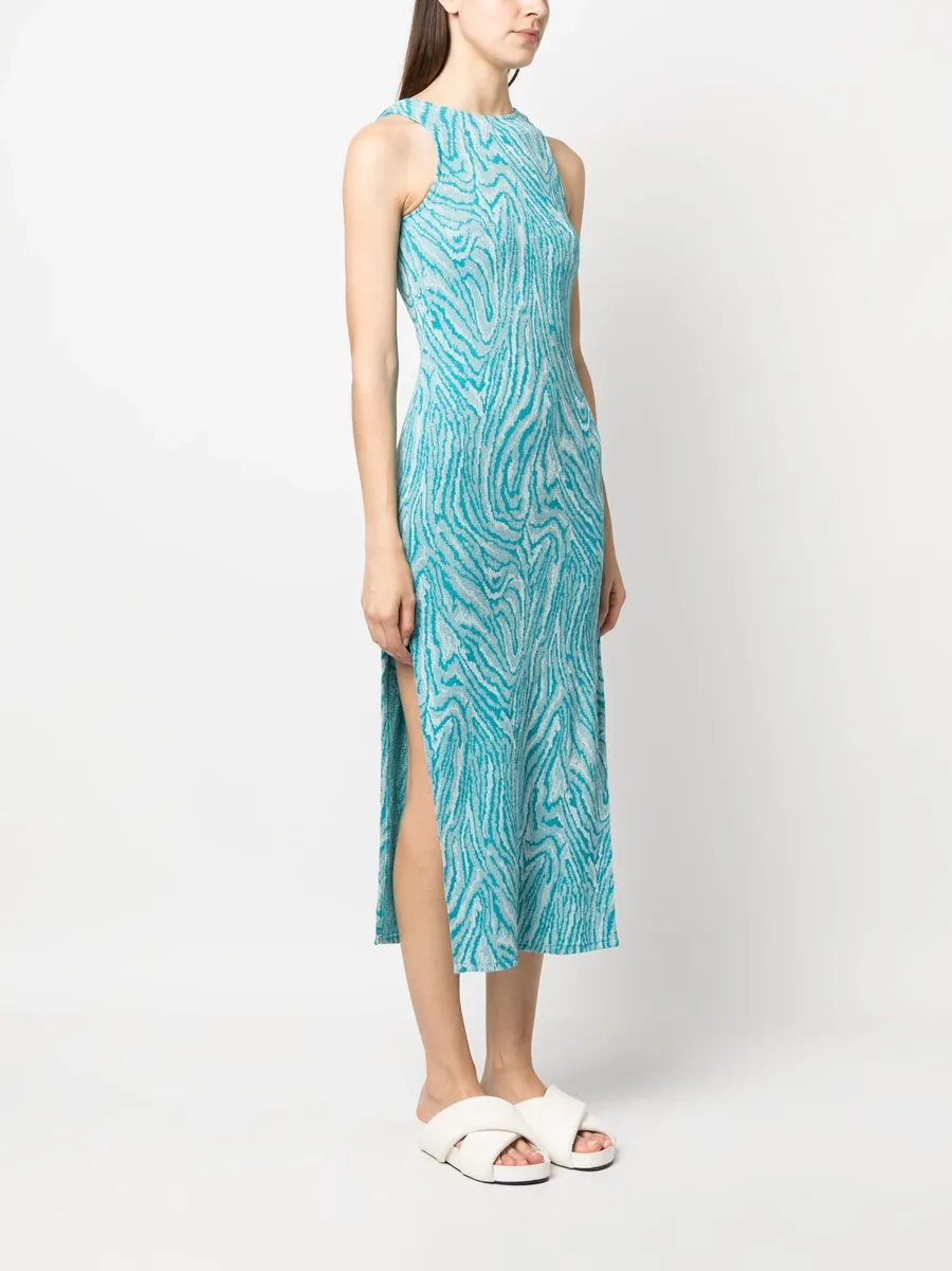 sleeveless knitted midi dress 6