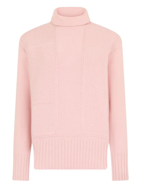 textured turtleneck sweater