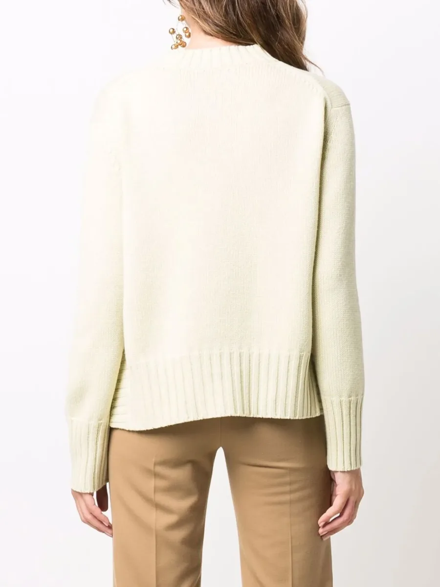 ribbed edge  cashmere jumper 7