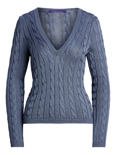 cable-knit jumper