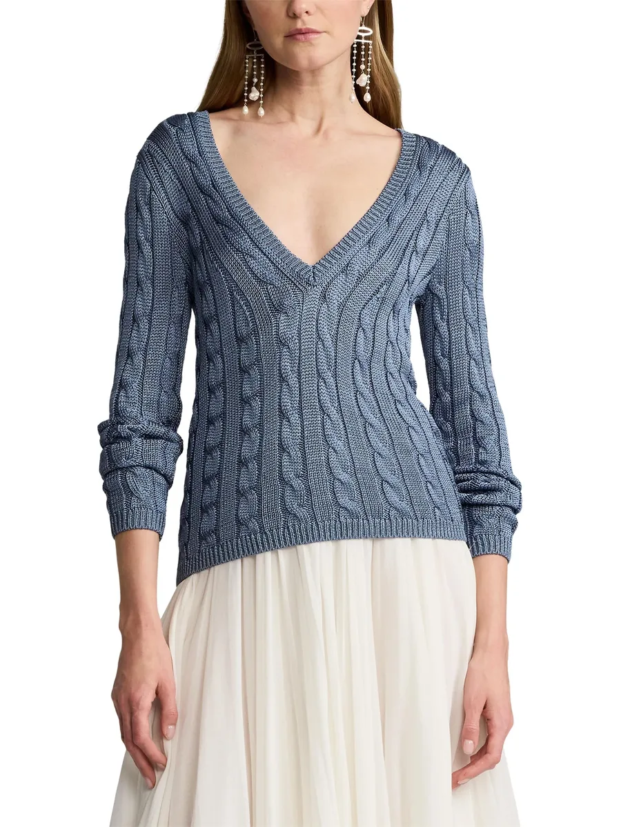 cable-knit jumper 6