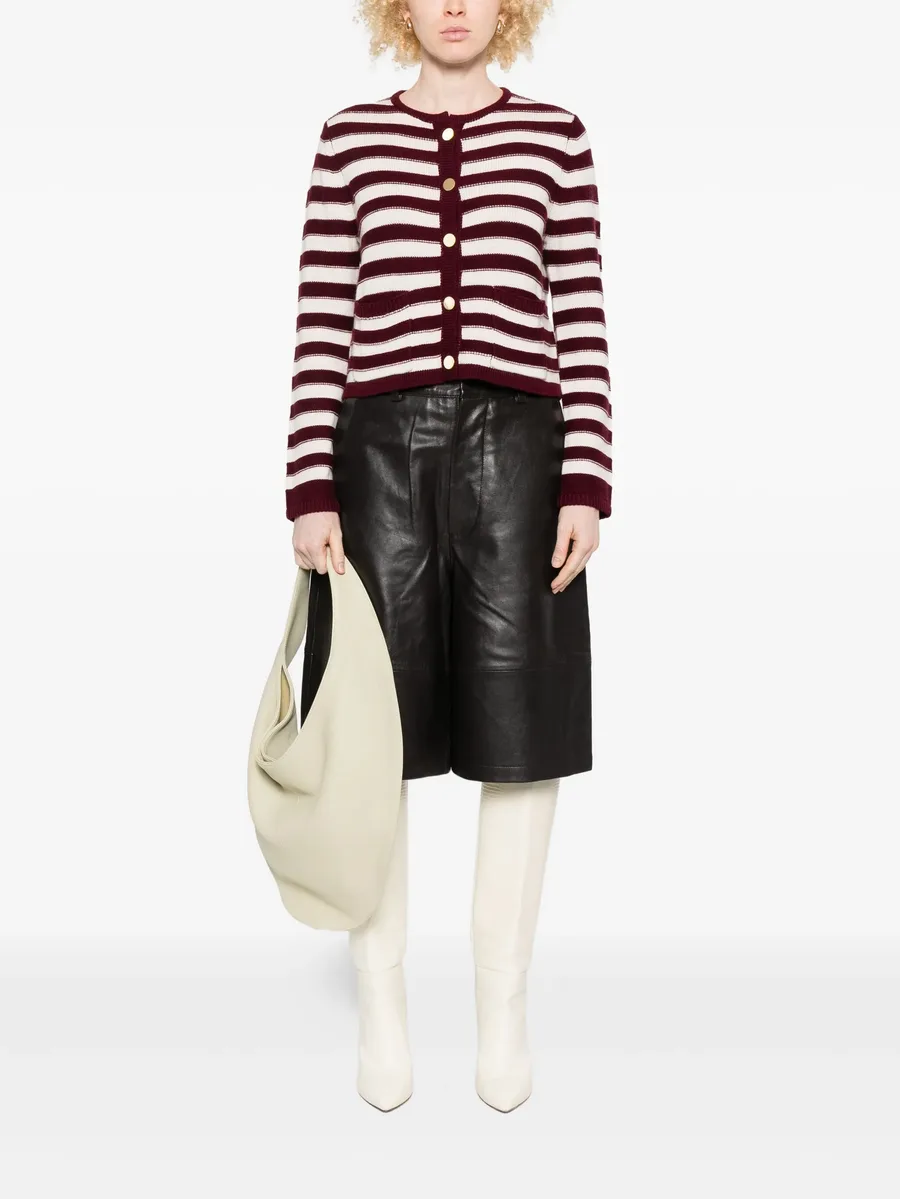 striped-button cardigan 4