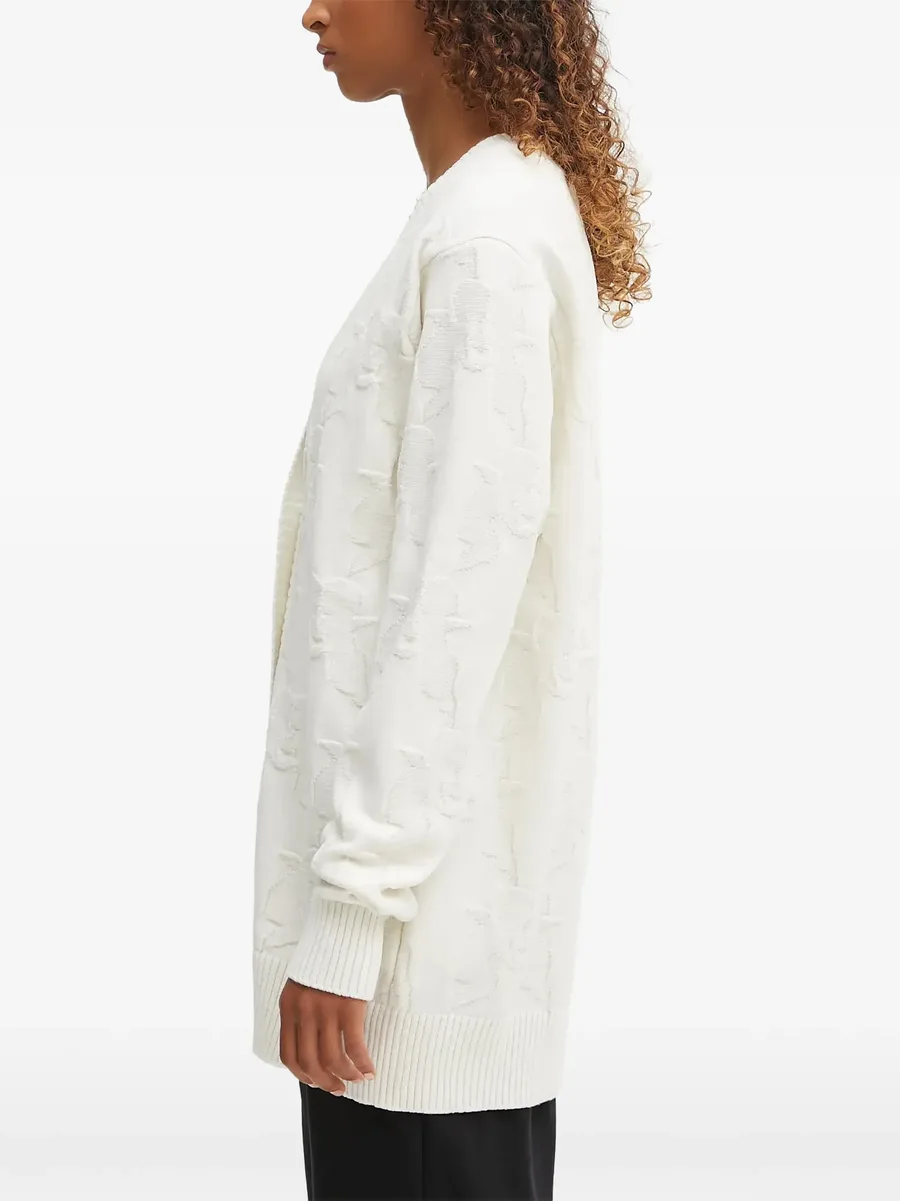 buttoned textured cardigan 5