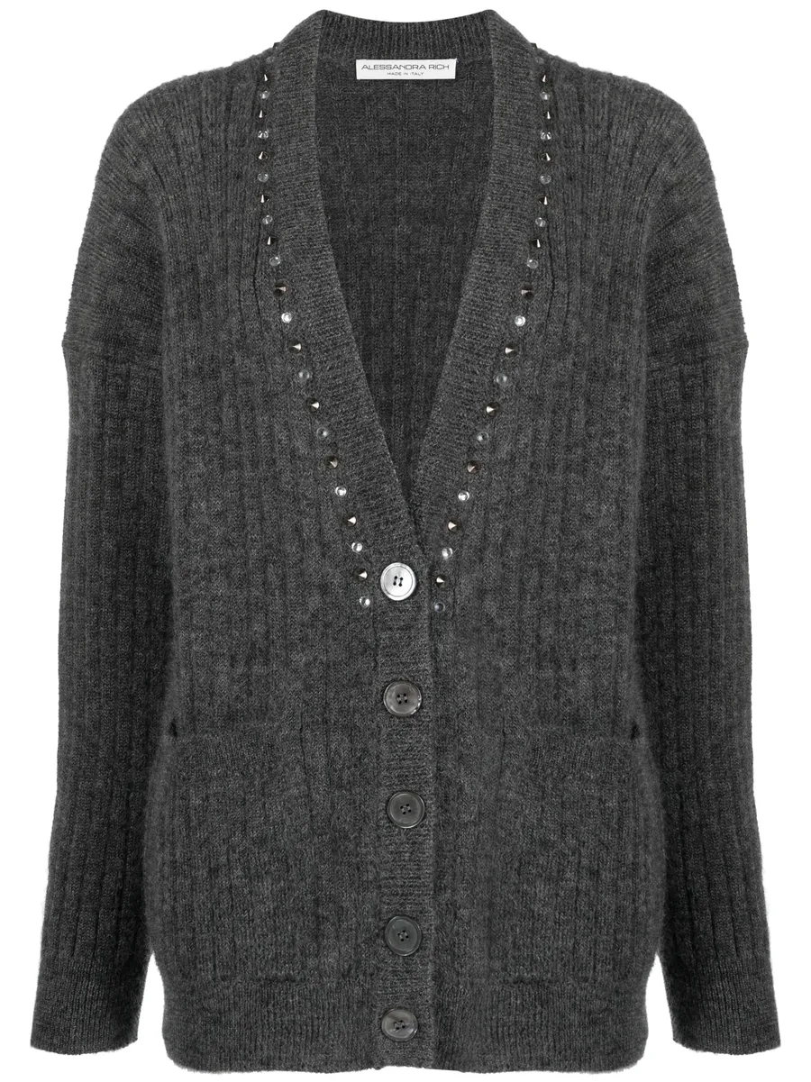 embellished wool-blend cardigan 2