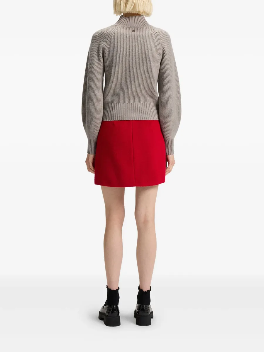 ribbed funnel-neck sweater 5