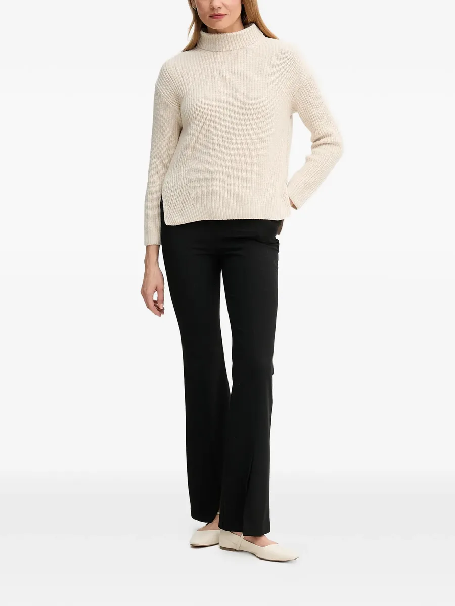 roll-neck side-slit sweater 3